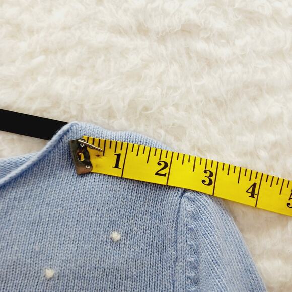 Sweater Size L Marina Wool Cashmere Powder Blue Pullover Whinsycore Soft Fairy - Picture 5 of 12